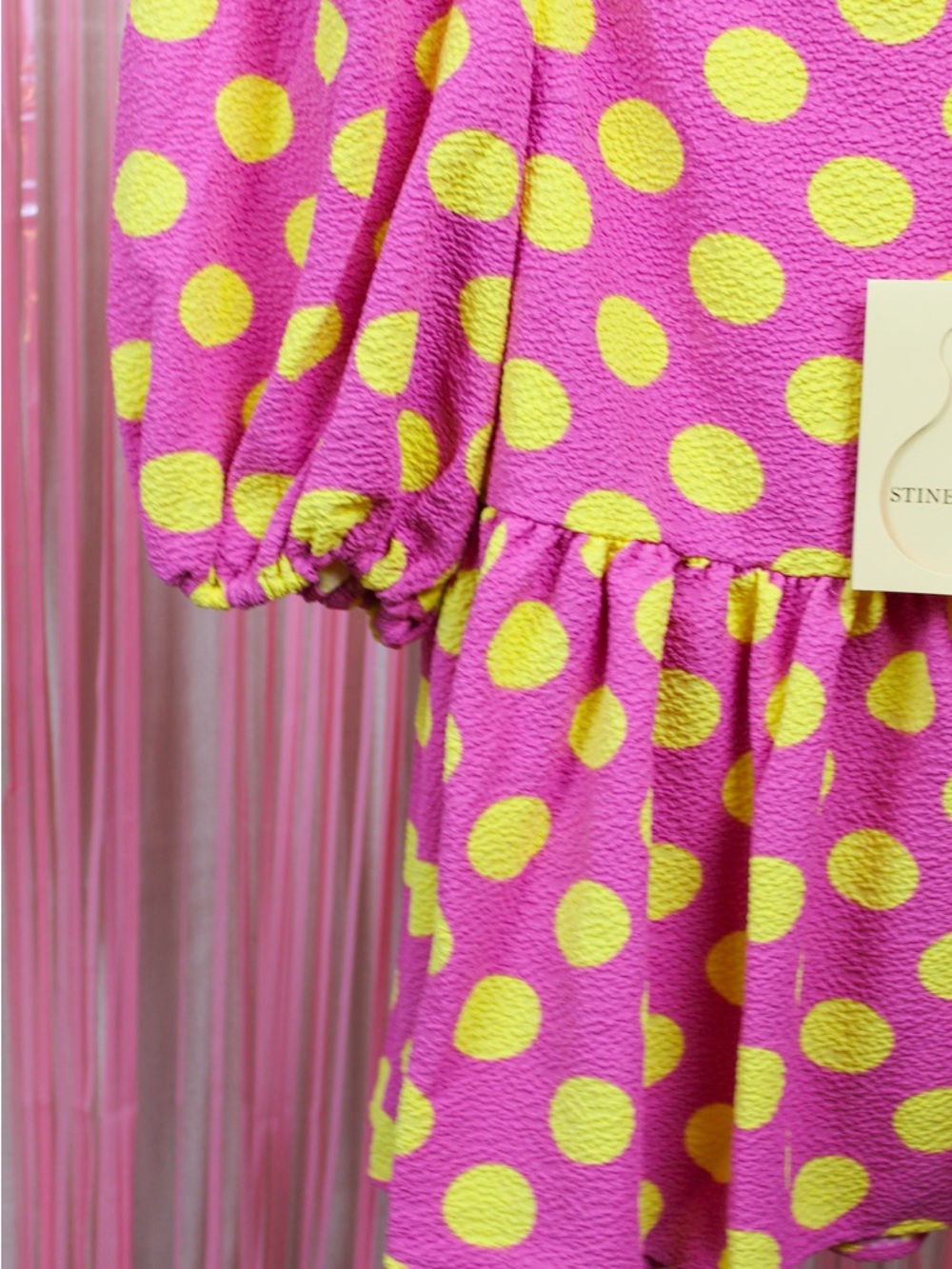NWT STINE GOYA polka dot blouse SZ L - Picture 5 of 7